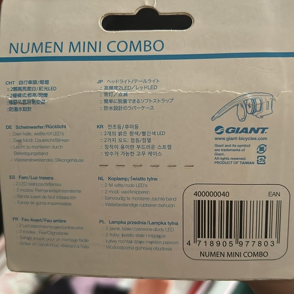 🌸5/$25🌸 NWT Numen Mini Combo Bike Lights - Picture 3 of 3